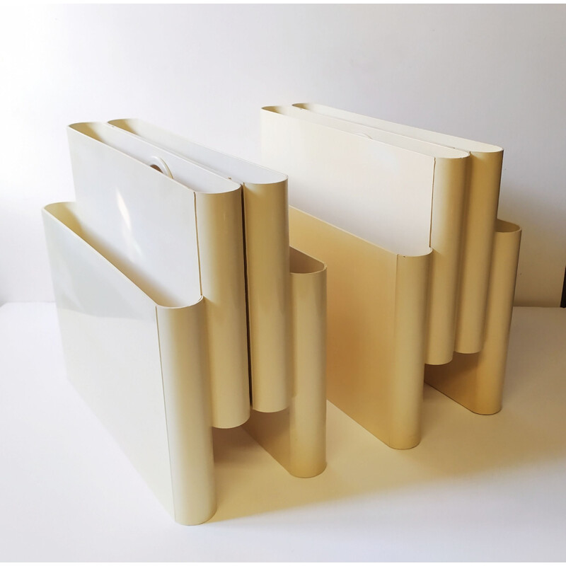 Pair of vintage Magazine Racks by Giotto Stoppino for Kartell 1970s