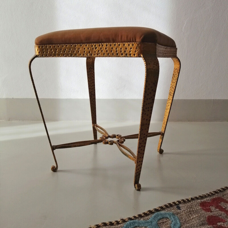 Vintage Stool by Pierluigi Colli 1950s