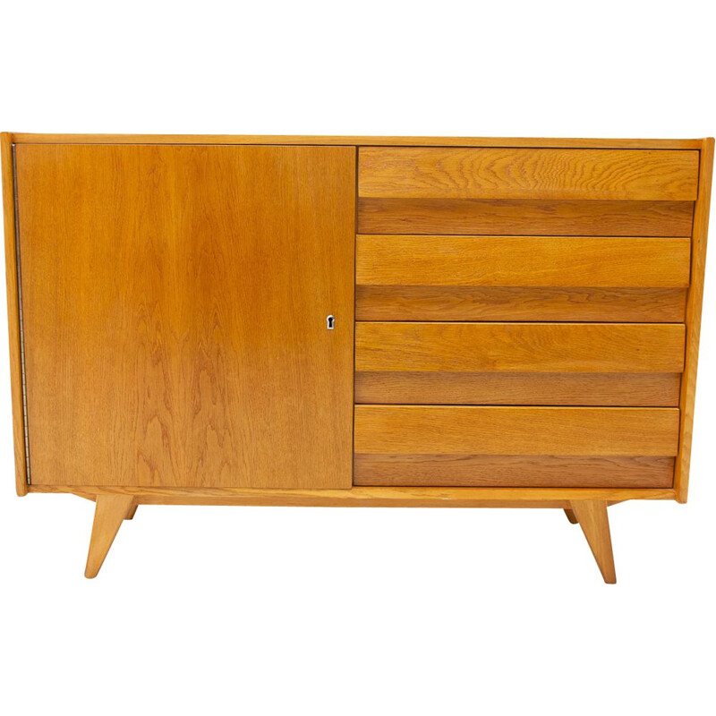 Vintage chest of drawers U-458 by Jiri Jiroutek, Czechoslovakia 1960s