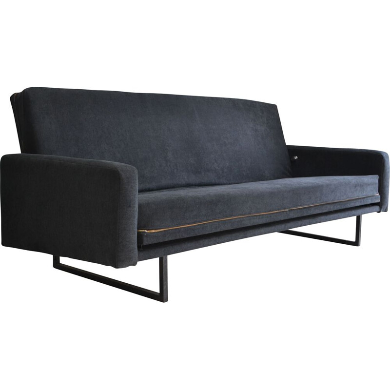 Vintage Steiner sofa bed by René Jean Caillette 1960s