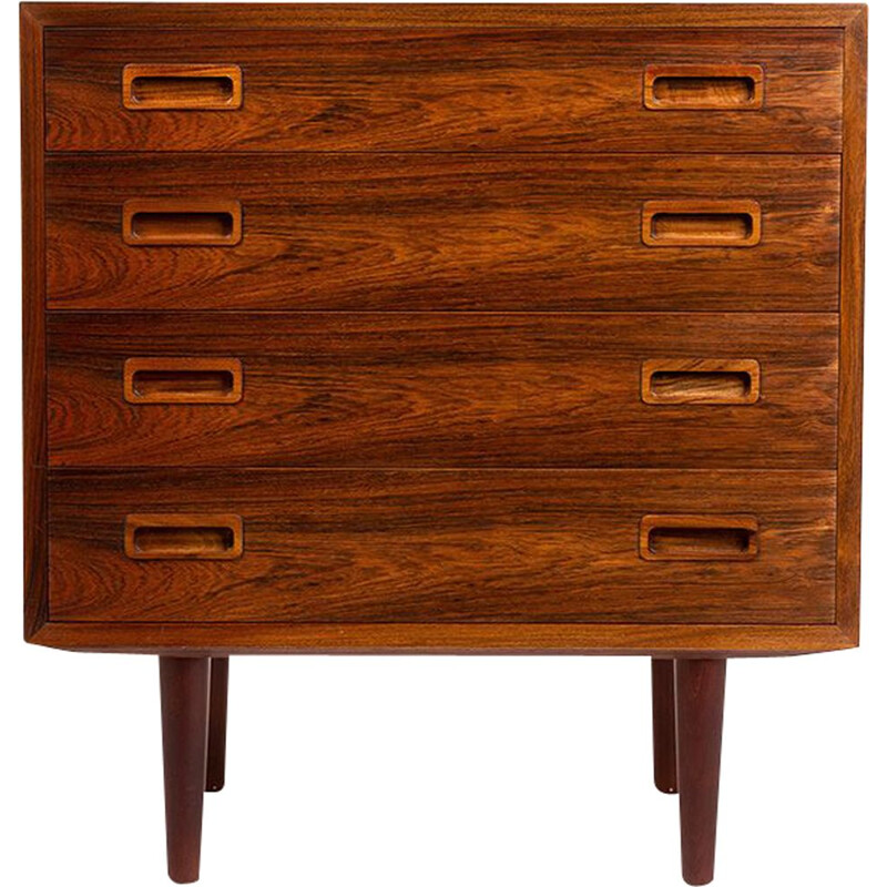 Vintage rosewood chest of drawers by Carlo Jensen for Hundevad & Co, Danish 1960s