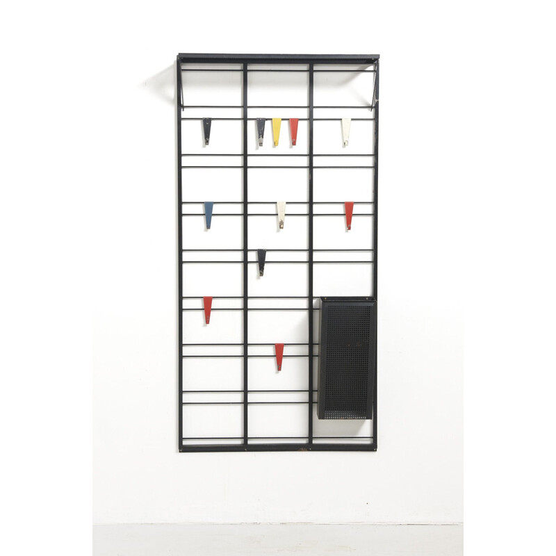 Vintage 'Tone Ladder' coat rack by Tjerk Reijenga for Pilastro, Netherlands 1950