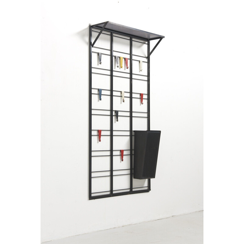 Vintage 'Tone Ladder' coat rack by Tjerk Reijenga for Pilastro, Netherlands 1950