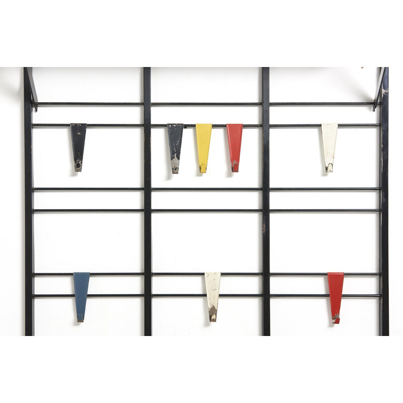 Vintage 'Tone Ladder' coat rack by Tjerk Reijenga for Pilastro, Netherlands 1950