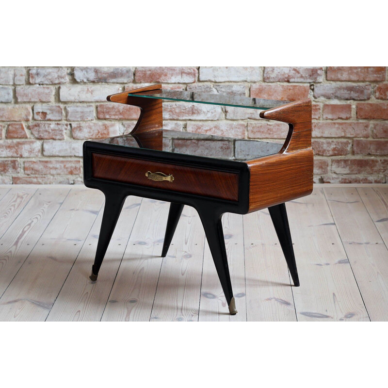 Pair of vintage night tables, Paolo Buffa Italian 1950