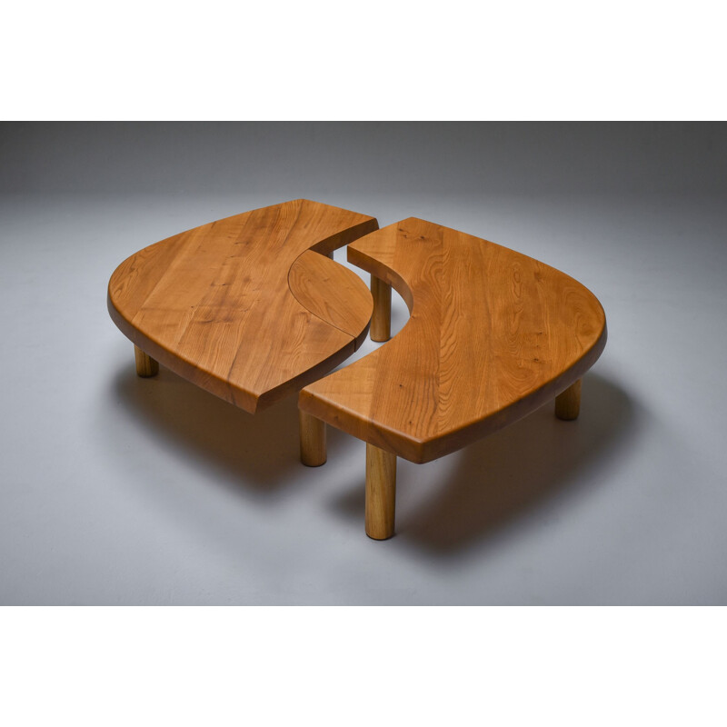 Vintage 'T22C' coffee table by Pierre Chapo, France 1972