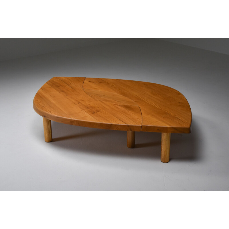Vintage 'T22C' coffee table by Pierre Chapo, France 1972