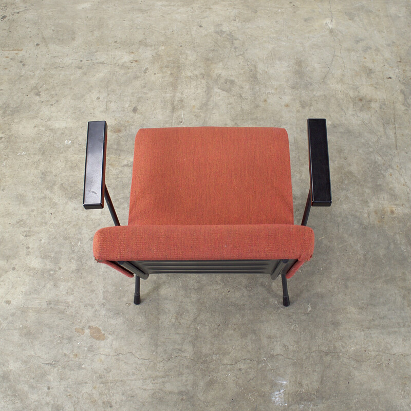 Gispen orange armchair, Wim RIETVELD - 1960s