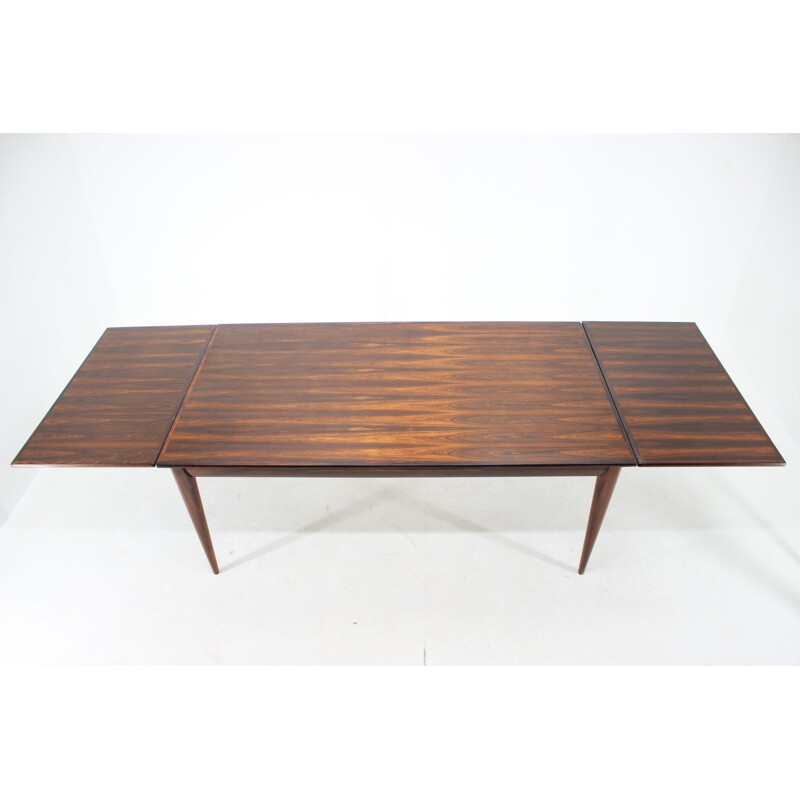 Large vintage rosewood table, model 254 by J.L. Niels Otto Møller 1960