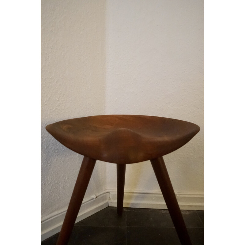 Vintage teak stool by K. Thomsen Mogens Lassen 