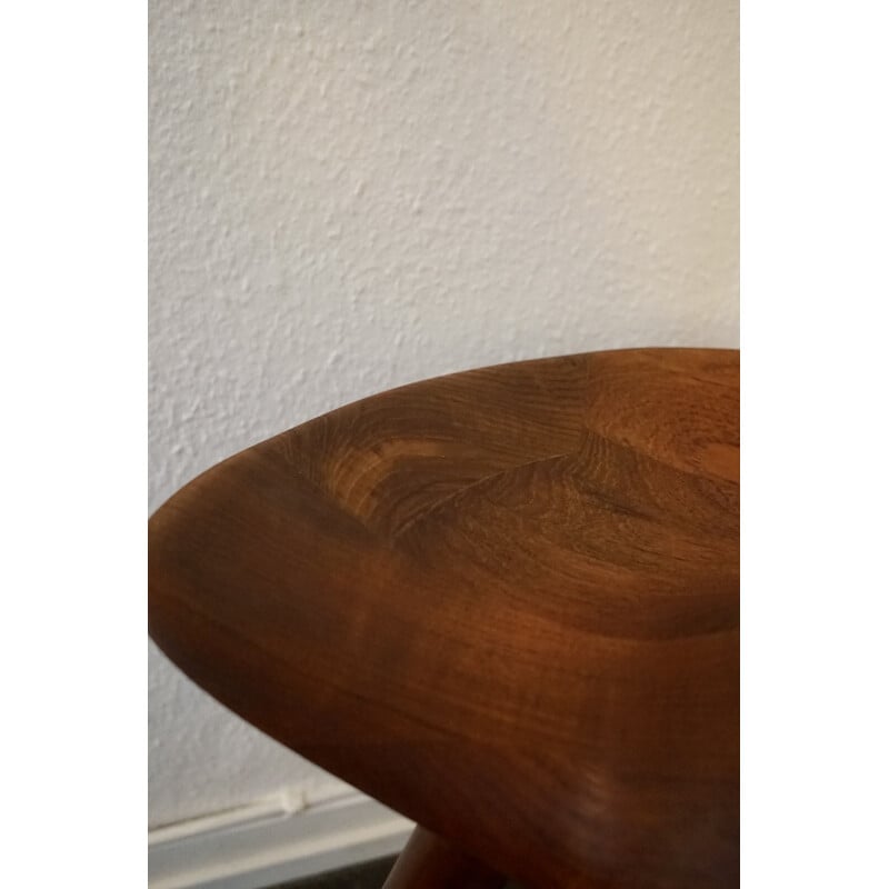 Vintage teak stool by K. Thomsen Mogens Lassen 