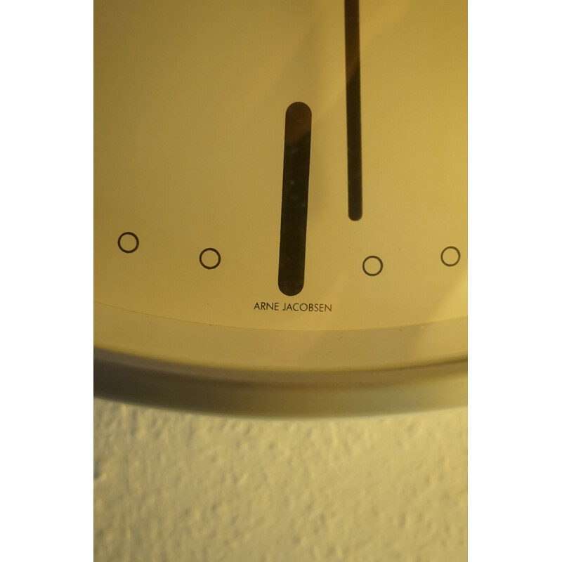Vintage City Hall wall clock by Arne Jacobsen for Georg Christensen