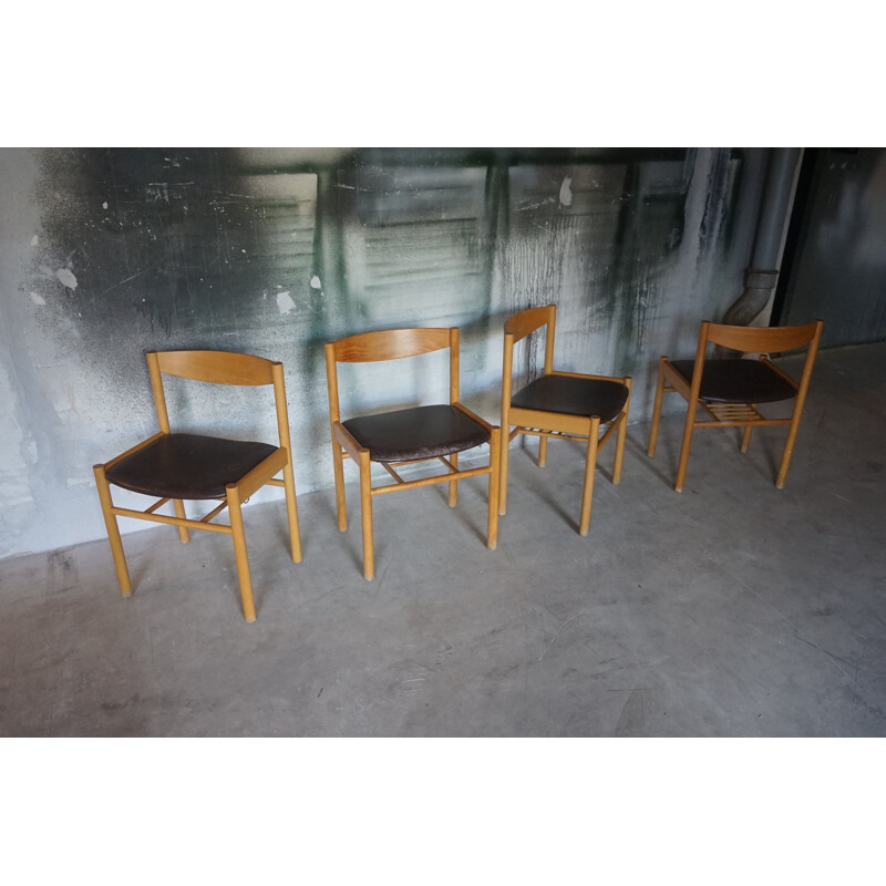  Ensemble de 4 chaises vintage par Vilhelm Wohlert pour Sorø Stolefabrik 1959