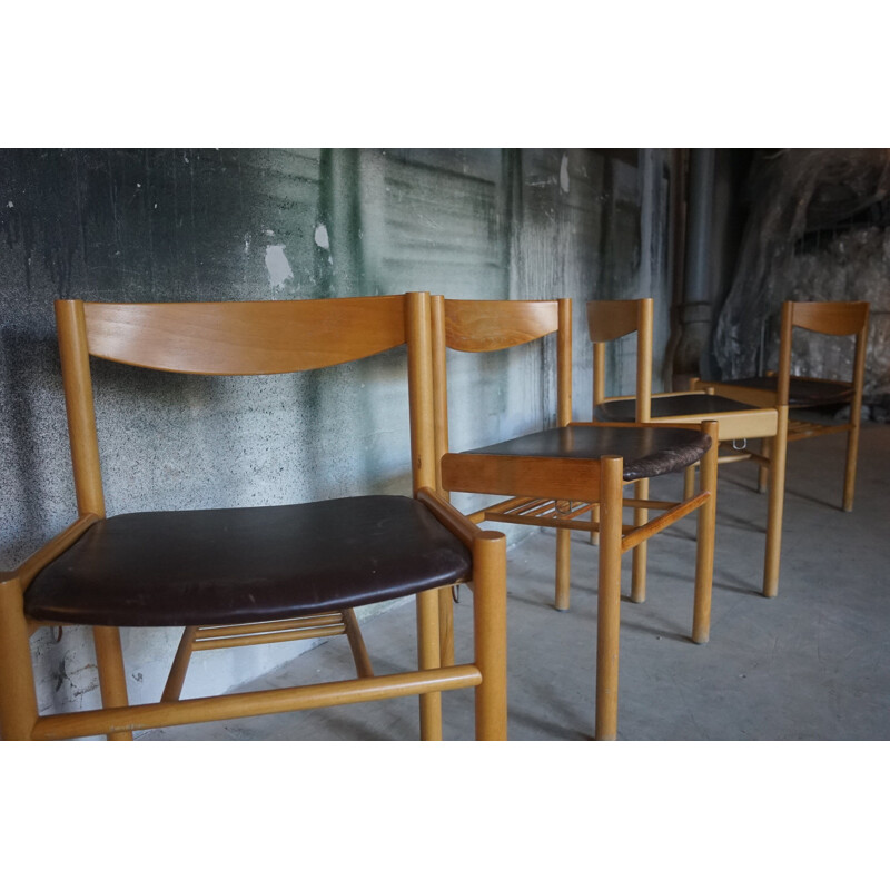  Set of 4 vintage chairs by Vilhelm Wohlert for Sorø Stolefabrik 1959