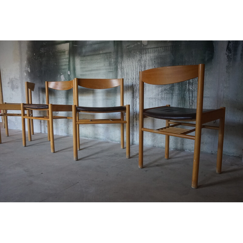  Set of 4 vintage chairs by Vilhelm Wohlert for Sorø Stolefabrik 1959