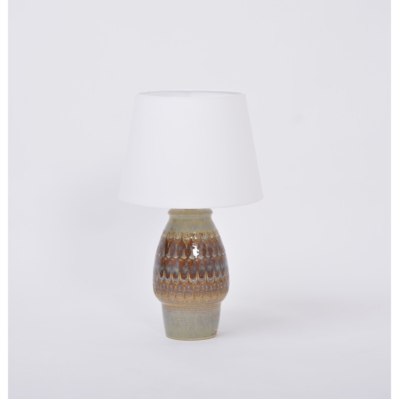 Lampe de table vintage en grès par Soholm Stentoj,Danois