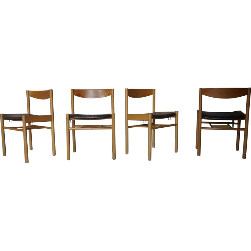  Set of 4 vintage chairs by Vilhelm Wohlert for Sorø Stolefabrik 1959