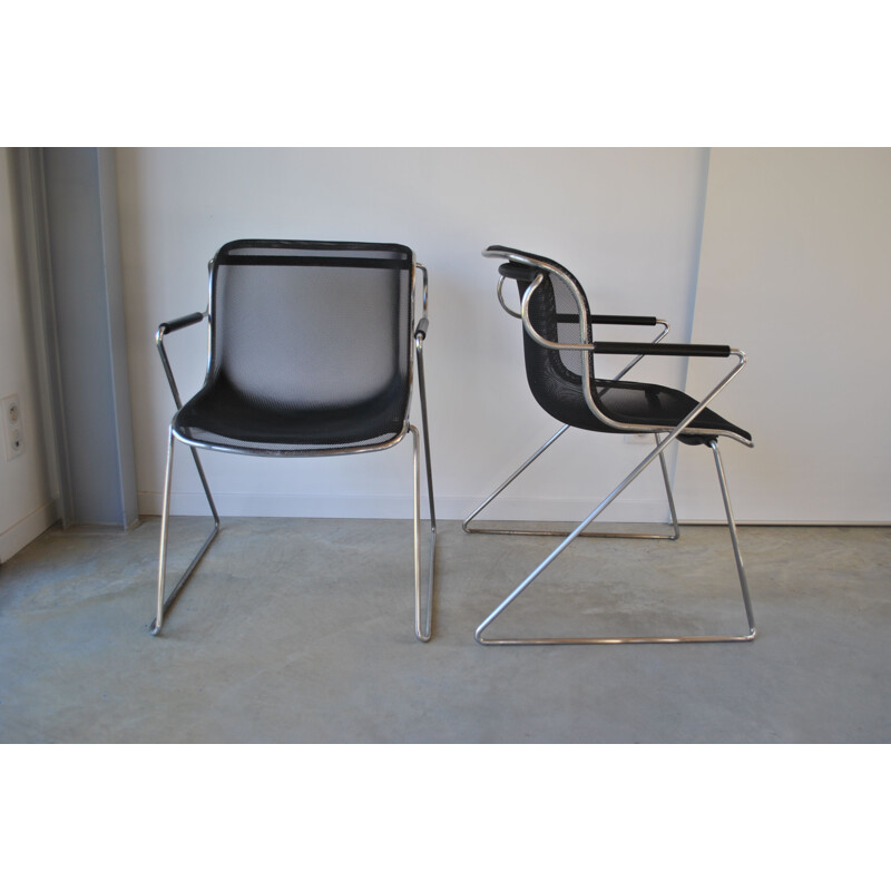Vintage Penelope fauteuil van Charles Pollock 1980