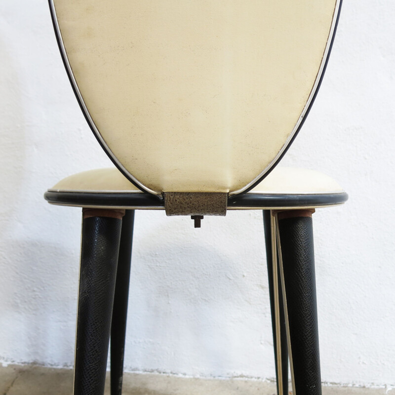 Ein Paar Vintage-Stühle aus schwarzem Messing von Umberto Mascagni für Harrods, Italien 1950