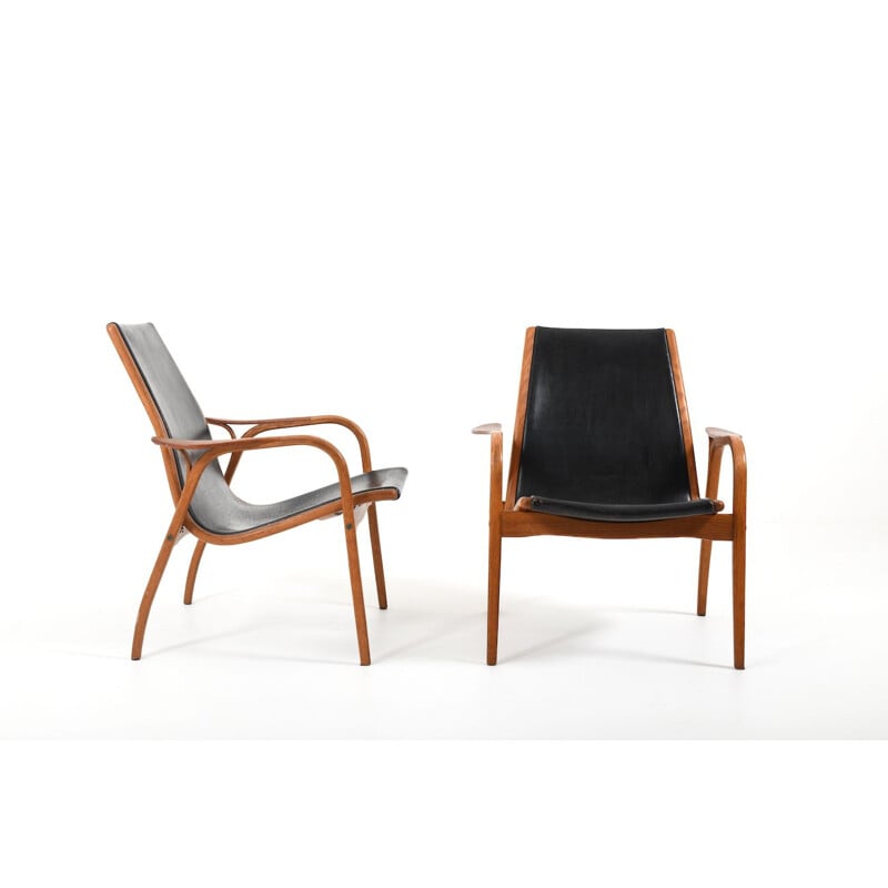 Pair of vintage Laminett Chairs by Yngve Ekström for Swedese