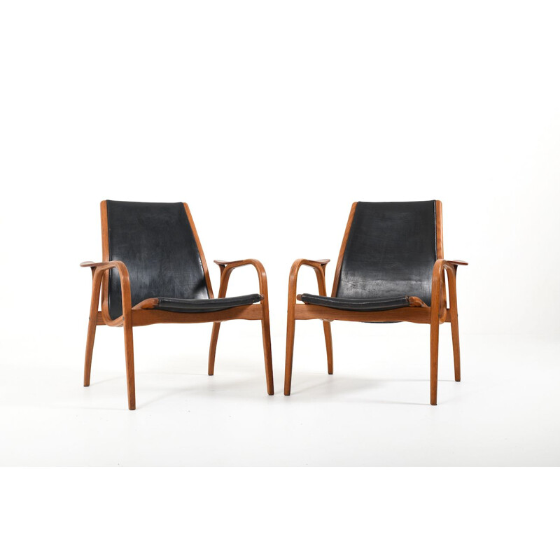 Pair of vintage Laminett Chairs by Yngve Ekström for Swedese