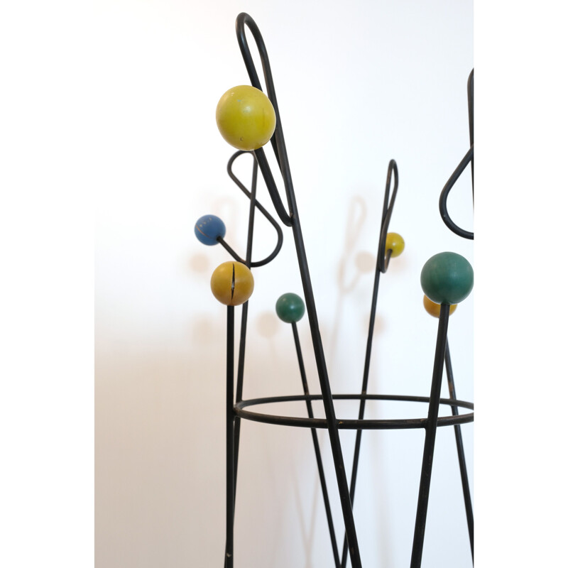 Vintage coat rack by Roger Feraud 1950s