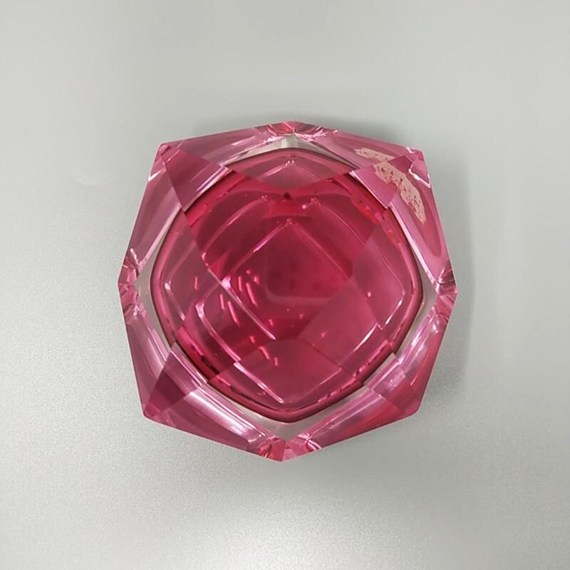 Vintage Pink Ashtray or Catch-All By Flavio Poli for Seguso. Italy 1960s