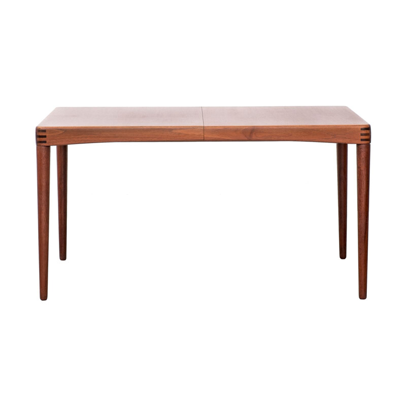 Vintage Teak Extendable Dining Table by H. W. Klein for Bramin 1960s