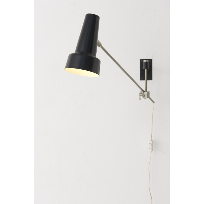 Vintage Swing Arm Wall Lamp by Willem Hagoort, Netherlands 1950s