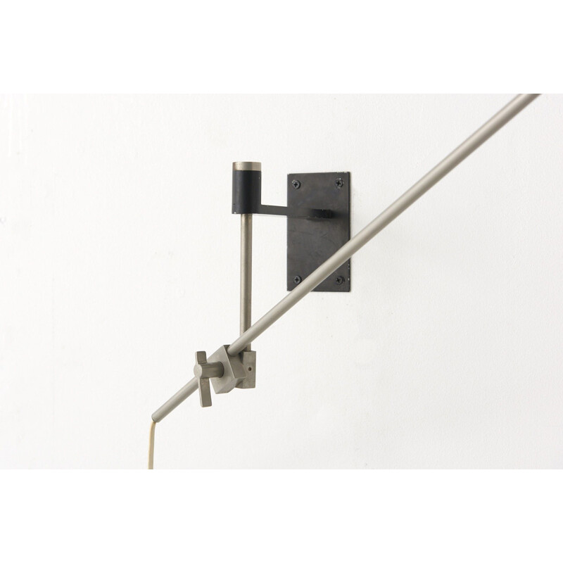 Vintage Swing Arm Wall Lamp by Willem Hagoort, Netherlands 1950s