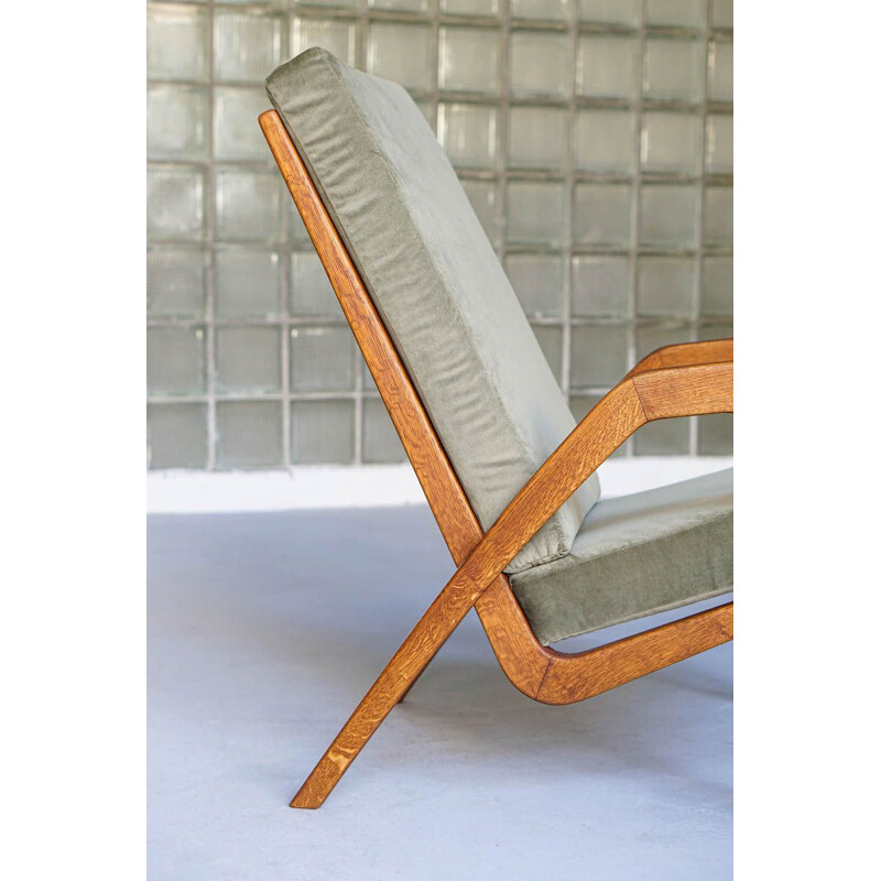 Vintage armchair by Jan Vanek for Uluv 1960s