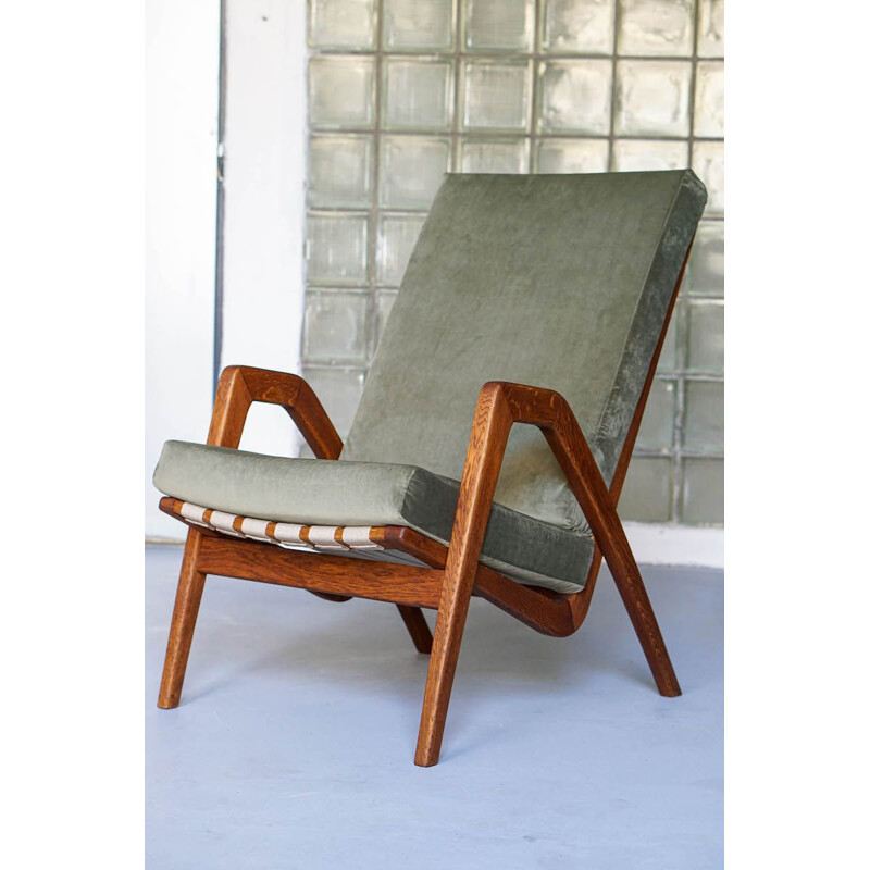 Vintage armchair by Jan Vanek for Uluv 1960s