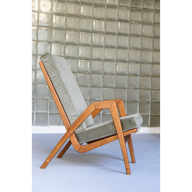 Vintage armchair by Jan Vanek for Uluv 1960s