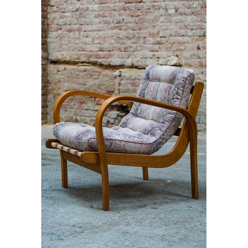 Vintage armchair by Antonin Kropacek and Karel Kozelka 1940s