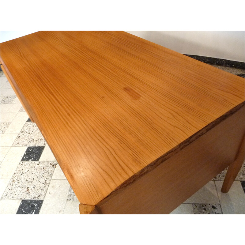 German Wilhelm Renz desk in birch wood - 1960s