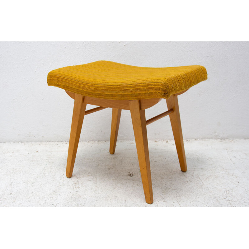 Vintage stool footrest from Západoslovenské nábytkárské závody, Czechoslovak 1970s