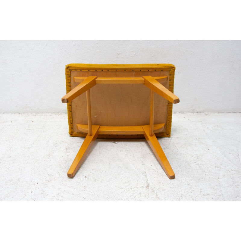 Vintage stool footrest from Západoslovenské nábytkárské závody, Czechoslovak 1970s