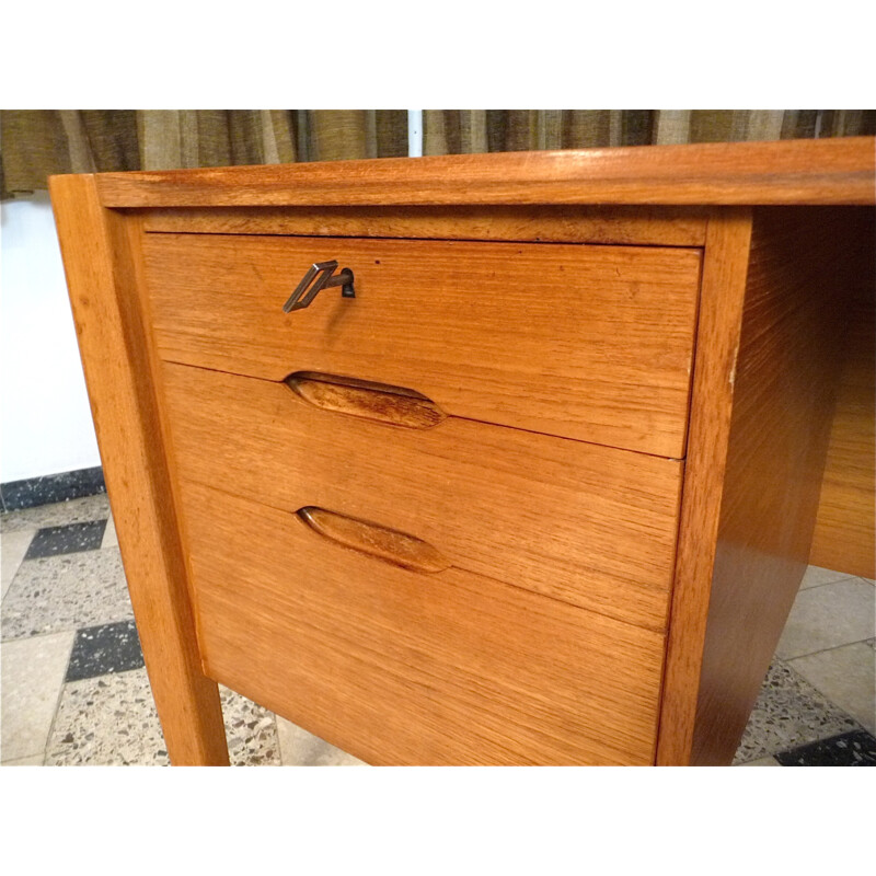 German Wilhelm Renz desk in birch wood - 1960s