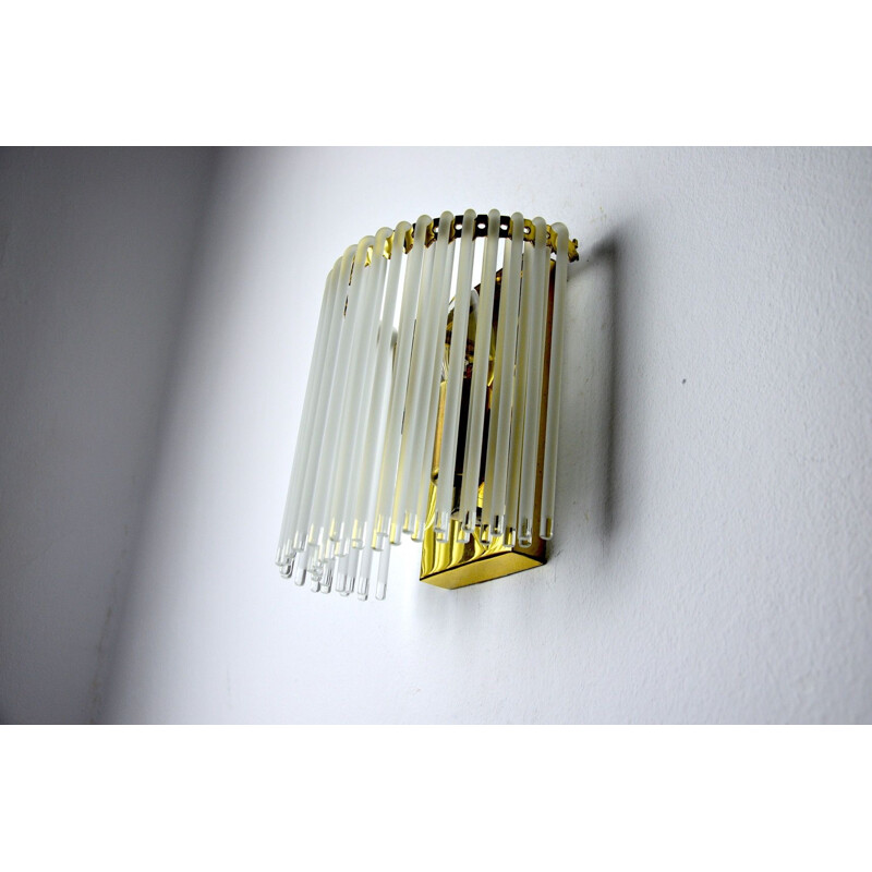 Vintage wall lamp Venini, Italy 1970s