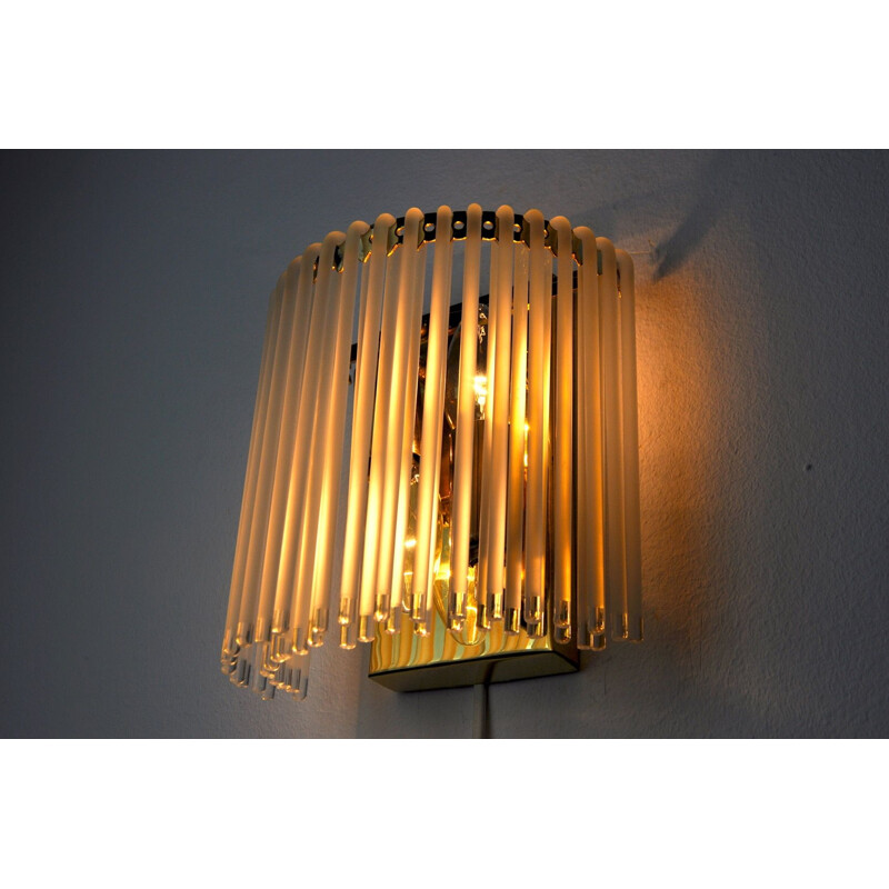 Vintage wall lamp Venini, Italy 1970s