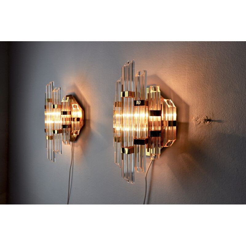 Pair of vintage sconces by Paolo Venini, Italy 1970s