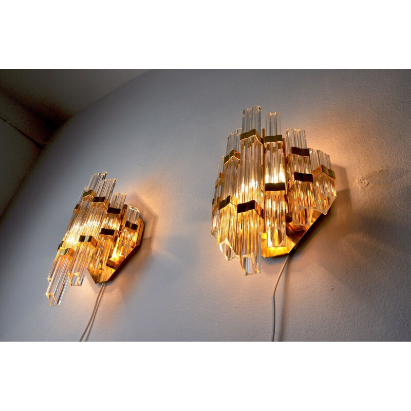 Pair of vintage sconces by Paolo Venini, Italy 1970s