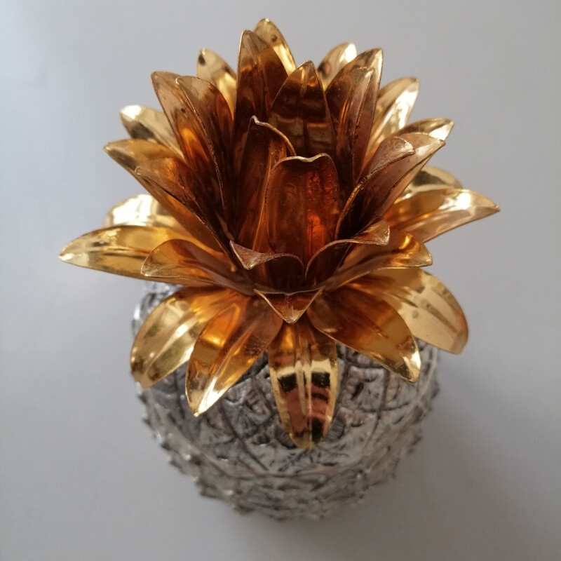 Vintage Pineapple Ice Bucket by Mauro Manetti for Fonderia d'arte Firenze 1960s