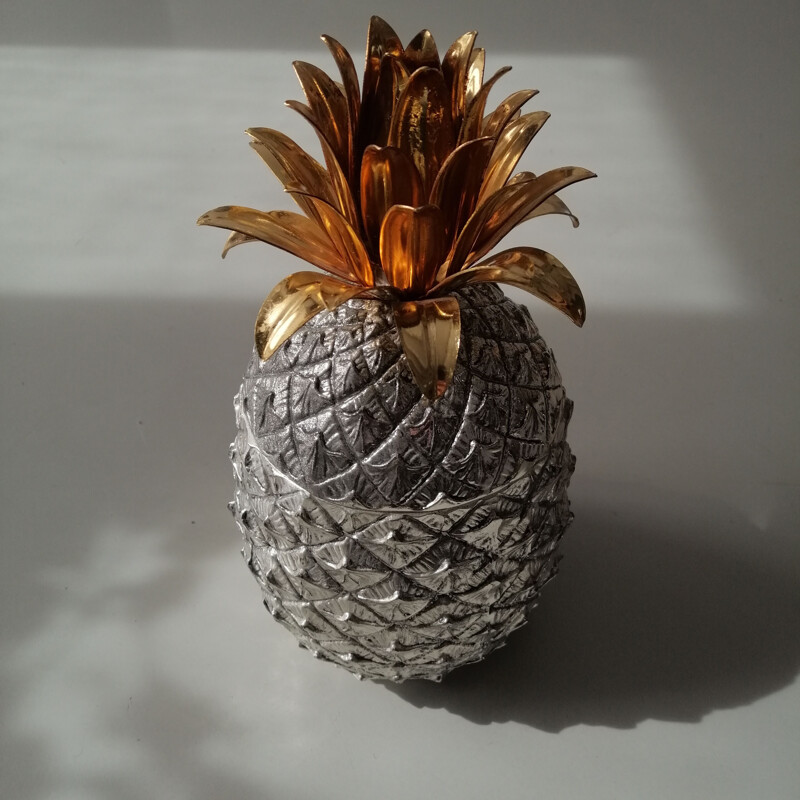 Vintage Pineapple Ice Bucket by Mauro Manetti for Fonderia d'arte Firenze 1960s