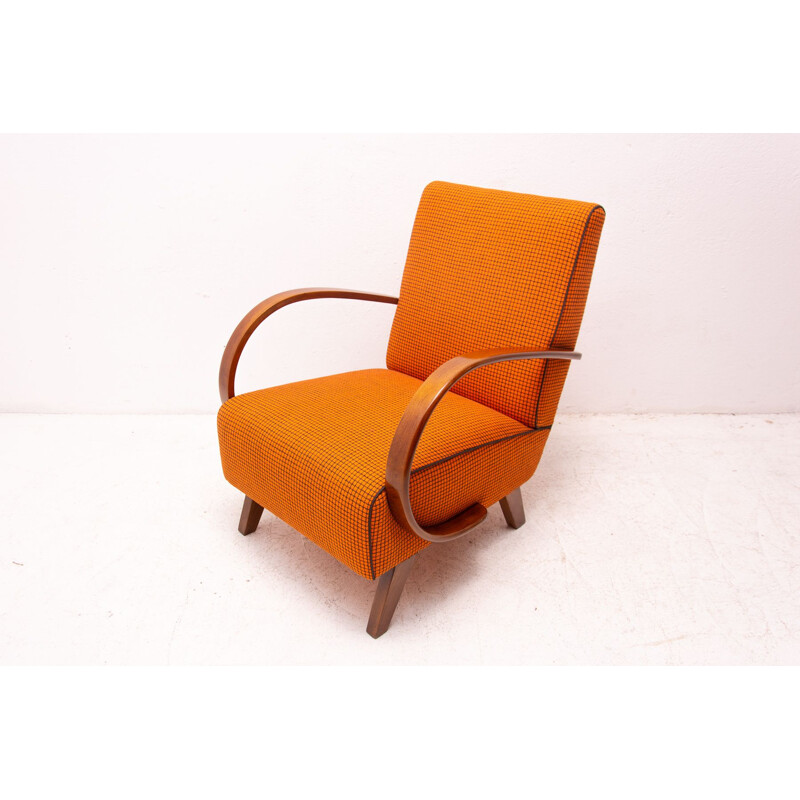Pair of vintage bentwood armchairs by Jindřich Halabala for UP Závody 1950s