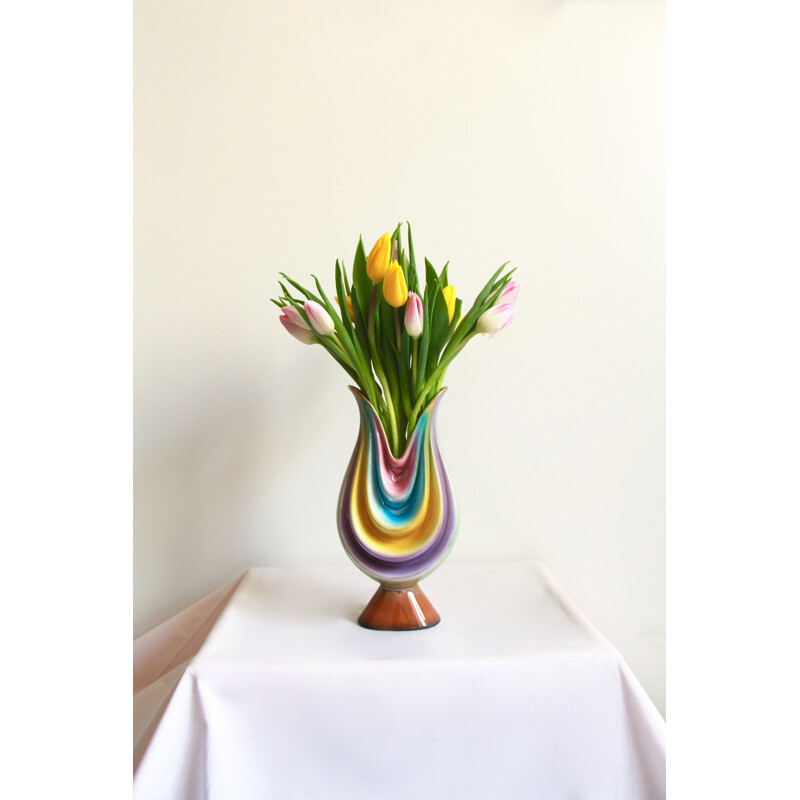 Vase vintage Tulipano en céramique, Italie 1940