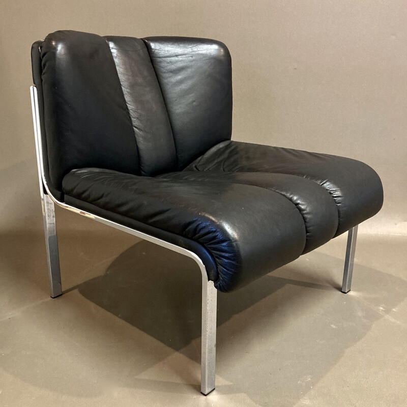 Vintage leather armchair 1960s