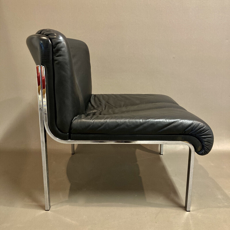 Vintage leather armchair 1960s