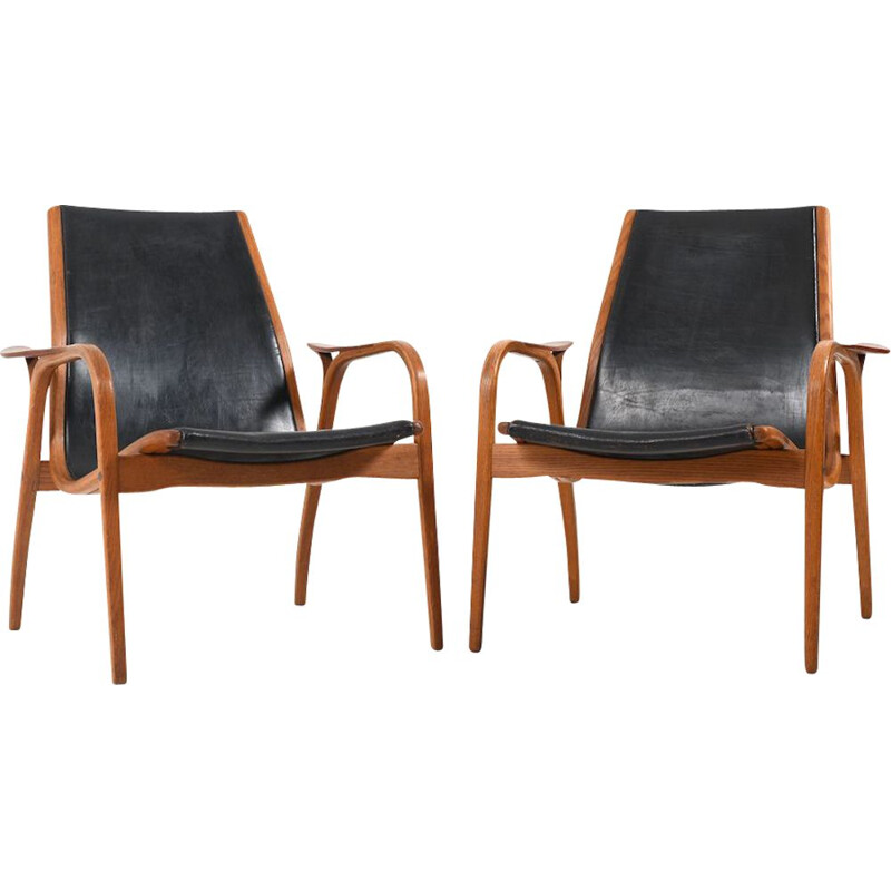 Pair of vintage Laminett Chairs by Yngve Ekström for Swedese