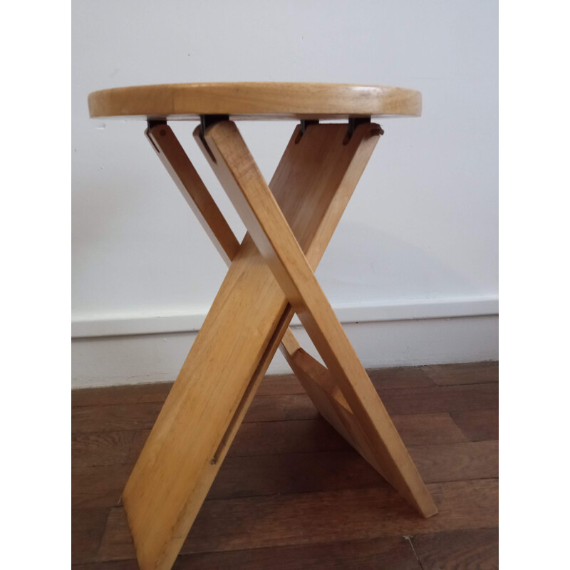 Vintage folding stool by Roger Tallon